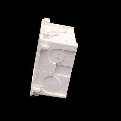 China Foshan PVC Electrical Switch Socket Outlet Box Outstanding Lighting Material Flush Housing Wall Mounted for sale