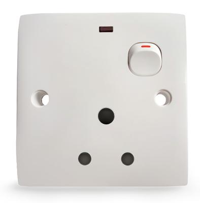 China Indian Wholesale Waterproof Reputation D Type Switches Outlet With Lamp Home Use Hotel Use S2.0-20 for sale