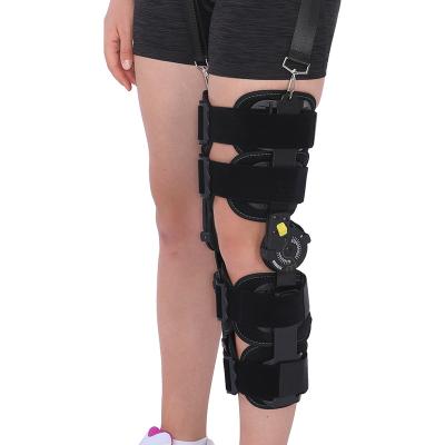 China Fish Chuck TJ033 Adjustable Type Adjustable Knee Joint Fixation Brace With Velcro Strap Knee Pad Support for sale