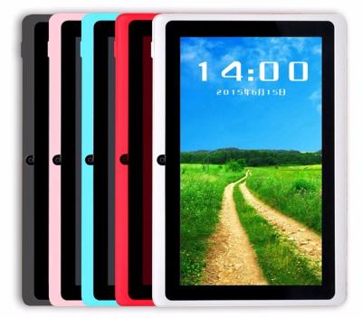 China Q88 7 Inch Educational Tablets Quad Core A33 Dual Camera Gift Android Tablet for sale