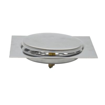 China China Fashion 8 Inch 201 Stainless Steel Floor Drain Rustproof Square Automatic And Backflow Floor Drain for sale