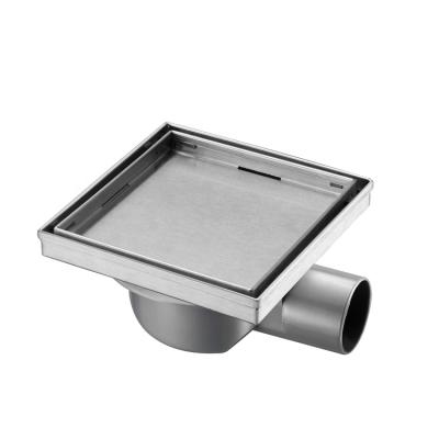 China Europe Style Hotel Bathroom Tile Insert Square Floor Drain Rustproof Shower Drain 304 Stainless Steel Shower Drainer Trap for sale