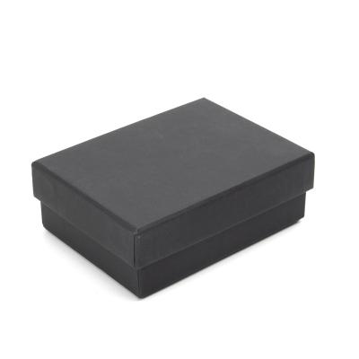 China Black Recyclable Kraft Jewelry Box Watch Necklace Ring Jewelry Box Retro Holiday Gift Box For Packaging for sale