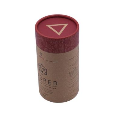 China Recycled Materials Luxury Craft Cardboard Paper White Tube Packing Kraft Paper Poster Cigar Incense Air Freshener Tube for sale