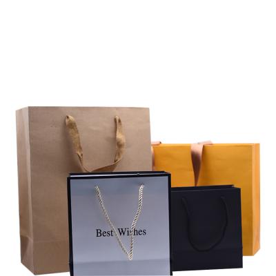 China Recyclable Wholesale Custom Printed Black Luxury Shopping Paper Gift Bag With Handle for sale