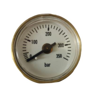 China 28mm Precision 350bar Brass Mini Bourdon Tube Air Pressure Gauge Gauge for sale