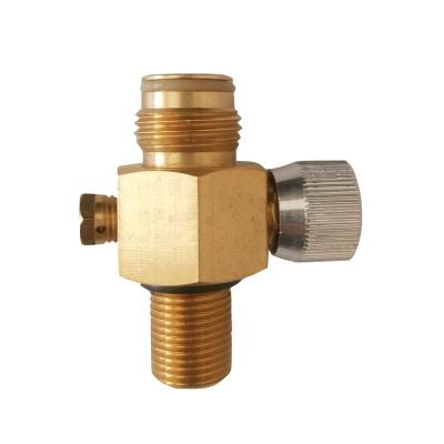 China Flexible CO2 On/Off Valve For Paintball Air Tanks With M18*1.5 Inlet Thread for sale