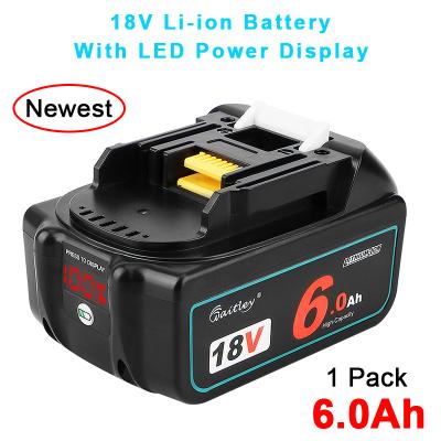 China Replacement BL1860B 18V 6.0Ah power tools battery compatible with Makita BL1830 BL1840 BL1850 BL1860 BL1860B LXT lithium ion battery tools for sale