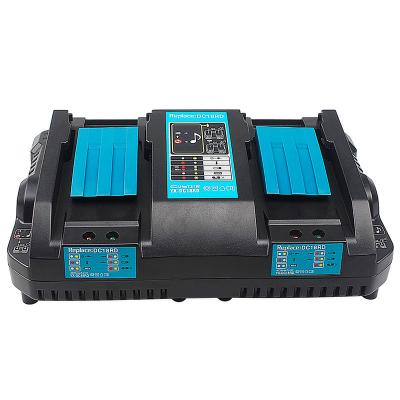 China For makita DC18RD machine tool battery 18V battery charger dual access spare charge fast 4A 120W for Makita BL1415 BL1430 BL1830 BL1840 lithium ion battery for sale