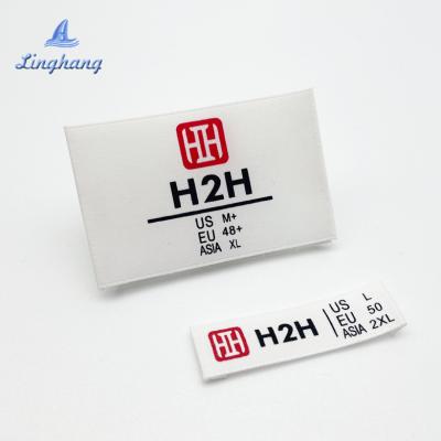 China Factory Direct Sales Washable Silkscreen Label Fashion Damask Custom Garment Woven Labels For Apparel Making for sale