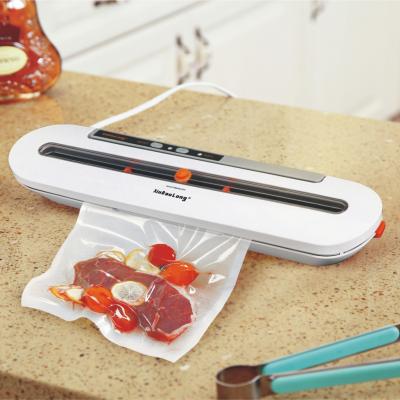 China Transparent Cover in Central Household Sous Vide Food Saver Vacuum Food Sealer Machine with 10 Pcs Vacuum Bags for sale