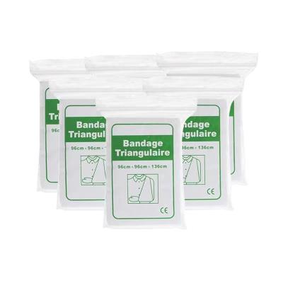 China Hot Selling Medical Dressing Outdoor Emergency Wound Fixation Bandage First Aid Suspender First Aid Triangular Bandage External First Aid Triangular Bandage for sale