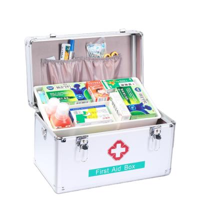 China Portable Outdoor Family Medical Hospital Kit ABS High Capacity First Aid Camping Practical Military First Aid Kit for sale