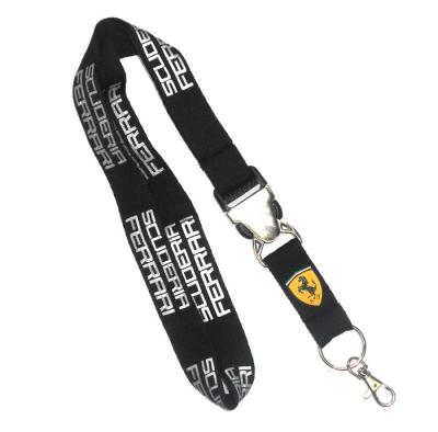 China Flat Polyester ID Neck Lanyard Detachable , Name Badges Lanyards for sale