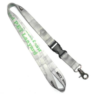 China Promotional PET ID Neck Lanyard With Heat Transfer Sublimation for sale