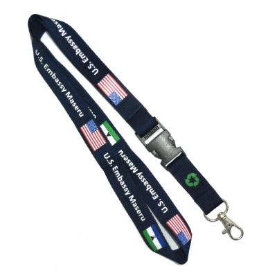 China PET Screen Printing Lanyards For ID Badges for sale