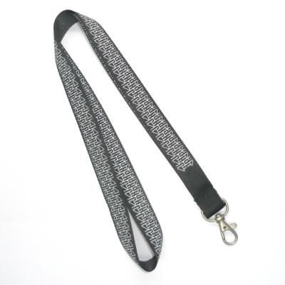 China Grey Nylon Neck Straps Lanyard With Metal Hook For Sports Game for sale