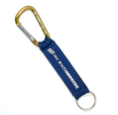 China Silk Screen Printed Carabiner Lanyard With Key Ring For Women for sale