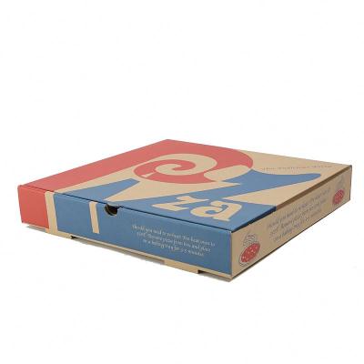 China Recycled Materials 8 Inch Kraft Corrugated Boxes Take Out Food Containers Packing Boxes For Pizza Cake Cookies for sale