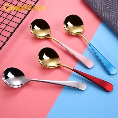 China Sustainable Custom Coffee Spoon Korean Tea Table Mini Table 304 Stainless Steel Spoon Set for sale