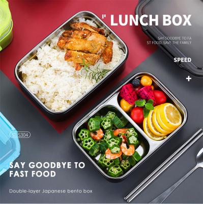 China 2021 Sustainable Newcomers Customized Adult Multi-Layer Stainless Steel Leakproof Kids Lunch Box for sale