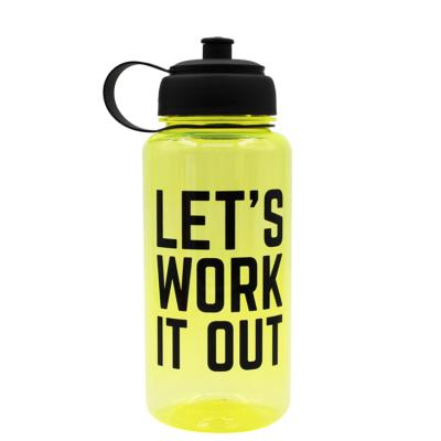 China 1000ML Large Capacity Sustainable BPA Free Tritan Plastic Sports Drinking Water Bottle for sale