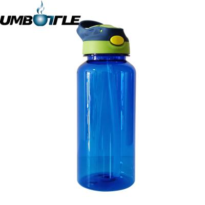 China RTS Sustainable Eco Friendly Portable Sports Cheap Plastic Water Bottles With Filp-up Lid for sale