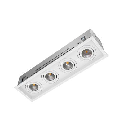 China 30D Tilt /360 Rotation High Quality 4-Lamp Trimless Or Balanced Transform Residential Mini Multiple LED Downlight for sale