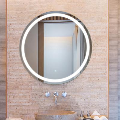 China Modern Home Enlarging Frameless Round Backlit Light Bathroom Mirror Round Bathroom Mirror for sale