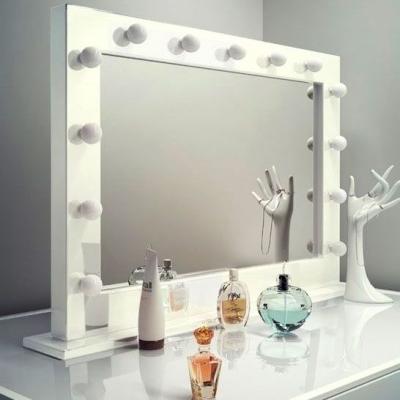 China Factory Directly Lighted Makeup Mirror Light Customizable Hollywood Mirror for sale