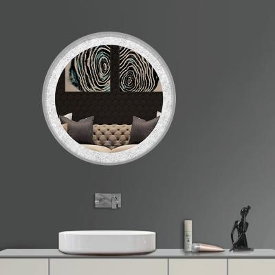 China Magnifying illuminated backlit mirror for bathroom circilar mirror and LED smart mirror for light project for sale