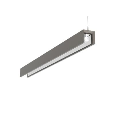 China Office Desk Lighting High Performance 55W Direct Lit Linear LED Through Light For Office for sale