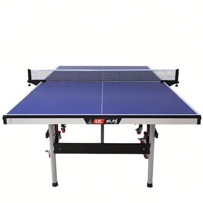 China Trainning And Competition Blue Ping Pong Table 18Mm Indoor MDF Table Tennis Table for sale