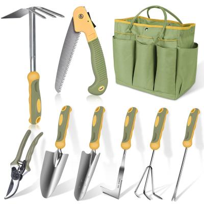 China Wholesale Durable+Portable+Comfortable Handle Garden Shovel Fork Tools With Cloth Package Custom Garden DIY Tools Tool Kits for sale