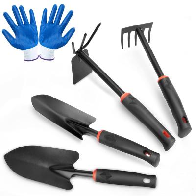 China Amazon Hot Sale 5Pcs Premium Gardening Shovel Hand Trowel Kit Garden Tool Sets With Dual Purpose Gardening Rake Dual Function Hoe From Amazon Durable+Portable+Comfortable Handle for sale