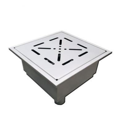 China Modern 304 Stainless Steel Floor Drain Backing 3 Ton Square Custom Floor Drain Silver Stainless Steel Floor Drain With Cover for sale