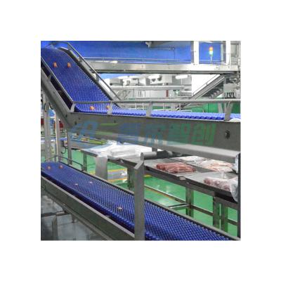 China 304stainless steel factory supply meat cutting equipment direct food grade stainless steel meat conveyor belt for normal company for sale