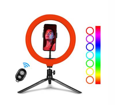 China ABS+PC Factory Supply 10 Inch RGB Ring Light 3000-5000K Direct Dimmable Ring Light for sale