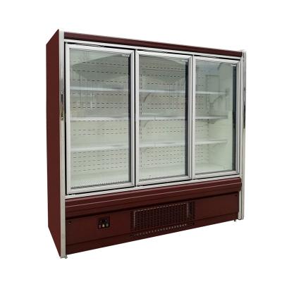 China Single-temperature Upright Supermarket Refrigeration Equipment Supermarket Beverage Soft Drink Commercial Display Refrigerator for sale