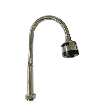 China Modern Flexible Hose High Pressure Stainless Steel For Kitchen Faucet Spout Chrome Plating ABS Plastic Shower Head Adjustable Spout for sale