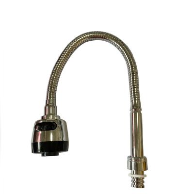 China Modern High Pressure Sink Faucet Flexible Spout Hose For Kitchen ABS Shower Head Chrome Stainless Steel Swivel Flexible Sink Faucet for sale