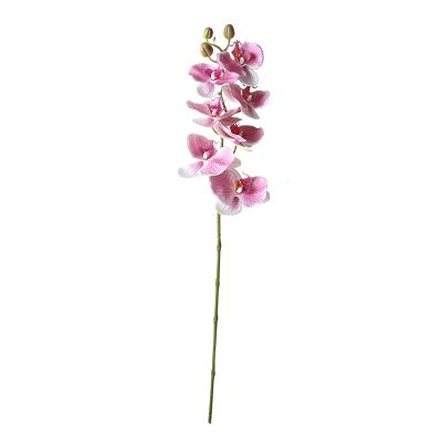 China Beautiful Colorful Almost Nature Simulated Seven Headed Movie Phalaenopsis Flowers with 6 Colors for Home Decoration Artificial Plants for sale