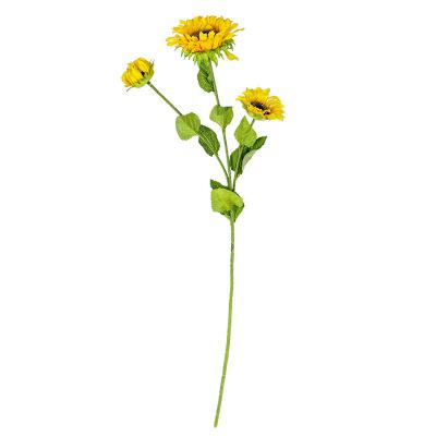 China Beautiful Real Colorful Real Sunflowers Long Touch Stem Party Silk Bouquets Wedding Decoration Centerpiece Artificial Flowers for sale