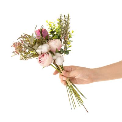 China Beautiful Chebai cotton package colorful simulation flower maker wholesale nc wedding decorations wrap artificial flowers for sale