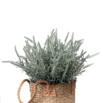 China Natural touch green plant sage with artificial flowers wedding decoration wholesale crafts for sale