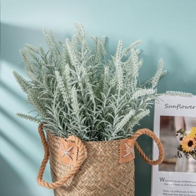 China Wholesale Natural Touch Artificial Flower Plant Grass Sage Green Leaves for Wedding Grass Wall Decor and Home Wedding Decoration for sale