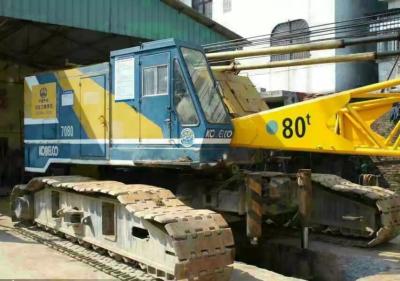 China 80T Kraan van het kobelco de volledig Hydraulische Kruippakje van de kruippakjekraan Te koop