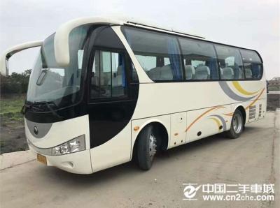 China benutzter Toyota-Küstenmotorschiffbus verließ Bus Hand-Antrieb CHINAS YUTONG für Verkauf zu verkaufen