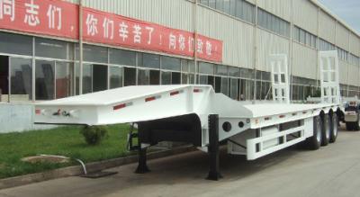 China nagelneues Porzellan lowbed Sattelschlepper 13m 16m mit Baggeranhänger mit 4 Achsen. Baggeranhänger zu verkaufen