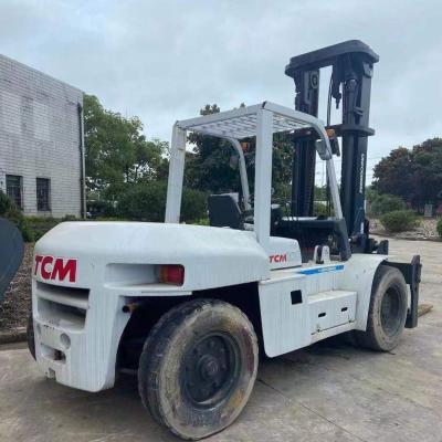 China Used Tcm Fd100 Diesel Forklift with 4.5m Satge and Powerful Engine Te koop